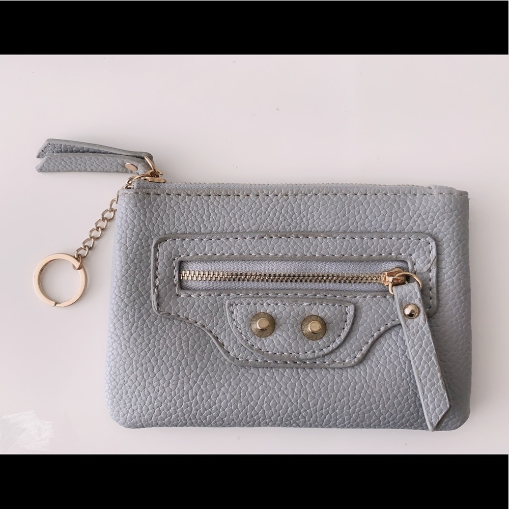 Ins style Small card holder purse with key chain